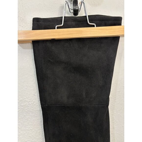 Aldo Over The Knee Sock Boots Black Women 9 Faux Suede Block Heel - Picture 5 of 15